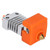 Hotend Nozzle Metal Heat Insulation Heating Block Printer Accessories for Ender 3 for Ender 5 for CR 10
