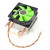 CPU Fan 3 Pin Connector Computer Accessory Non Light 2 Brass Pipe for AMD 775 / 1155 / Intel(Green )