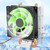 CPU Fan 3 Pin Connector Computer Accessory Non Light 2 Brass Pipe for AMD 775 / 1155 / Intel(Green )