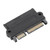 Adapter SAS to SATA Port Hard Drive to Mainboard 15PIN Converter SFF8482 Black Plastic Shell(ShootThrough（10310） )