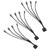 3Pcs Extension Cable 1 to 4 Splitter for Computer CPU Chassis Fan Adapter 4P to 4Pin