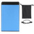 2.5in External Hard Drive USB3.0 Portable Aluminum Alloy Mobile Mechanical External Hard DriveBlue 250GB