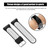 Silicone Wrist Band Smart Sport Bracelet Wrist Replacement Strap for Fitbit Alta Black and whit