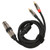 XLR Female to Dual RCA Male Y Splitter Cable Gold Plated Female XLR 3 Pin to Double RCA Male Stereo Adapter Mic Cable