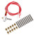 3D Printer Extruder with Aluminum Heating Block 10pcs Line Pipe (30mm) and 10pcs 0.4mm nozzle