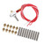 3D Printer Extruder with Aluminum Heating Block 10pcs Line Pipe (30mm) and 10pcs 0.4mm nozzle