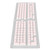 Keyboard Keycaps 129 Keys Pudding Transparent OEM Height PBT Two Color Injection Molding DIY Keyboard Keycaps Pink