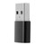 TypeC Adapter Converter Female to USB Male Fast Charging Computer Extender Accessories(Black )