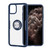 Transparent Shockproof Phone Case Cover Phone Lens Protector with Magnetic Bracket Ring Case for IOS 11Pro MaxDark Blue For IOS 11Pro 

Max（6.5 inch）