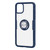 Transparent Shockproof Phone Case Cover Phone Lens Protector with Magnetic Bracket Ring Case for IOS 11Pro MaxDark Blue For IOS 11Pro 

Max（6.5 inch）