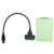 Hard Disk Adapter Cable 2.5in SATA USB3.0 HDD/SSD Conversion Cord with Protection BoxGreen