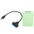 Hard Disk Adapter Cable 2.5in SATA USB3.0 HDD/SSD Conversion Cord with Protection BoxGreen