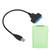 Hard Disk Adapter Cable 2.5in SATA USB3.0 HDD/SSD Conversion Cord with Protection BoxGreen