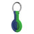 Dual Color Silicone Protective Cover Case with Metal Buckle Compatible for IOS Locator(Blue Green )
