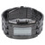 Men's Watch Fashion Exquisite Waterproof Alloy Men's LED Watch with Binary Time Mode Display(Men's Silver Black )