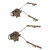 1 Pair Headset Helmet Adapter ARC Rail Adaptor Headphones Bracket Left Right Side Attachments for Comtac