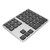 Wireless Number Pad 35 Keys Aluminum Alloy Ultrathin Rechargeable Ergonomic Numeric Keypad for Desktop Laptop Tablet Grey