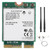 Wireless Network Card Bluetooth5.0 802.11ac M.2 Wifi Adapter with Antenna 9560NGW 1730Mbps(Connecting Wire Antenna Baffle )