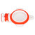 For IOS Locator Silicone Protective Case Astronaut Shape Shock Resistant Protective Cover with Keychain(Red White )