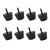 4 Pairs 30x20mm Rubber Feet Anti Vibration Base Pad Stand for Speaker Guitar Amplifier W Screws