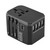 Universal Travel Adapter Plug 4 USB Ports Type C Sockets Converter for ///(Black)