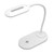 LED Desk Lamp with Wireless Charger Swivel Flexible Gooseneck Touch Control 3 Brightness Adjustable Table Lamp for Office White