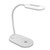 LED Desk Lamp with Wireless Charger Swivel Flexible Gooseneck Touch Control 3 Brightness Adjustable Table Lamp for Office White
