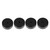 4CPS 40*15mm Amplifier Feet Shock Absorber Durable Aluminium Alloy Amplifier Pads Feet   Black