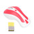 Wireless Mouse 2.4GHz Transmission Portable Computer Accessories for Win 2000/XP/Vista/7White Red