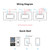 SONOFF T0US3C-TX 3 Gang Smart WiFi Wall Light Switch APP/Touch Control Timer US Standard Panel Smart Switch Compatible with  Home/Nest & Alexa