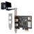 PCI -E 1X to 3-port 1394A (2 out of 1) Riser Card 800Mbps Video Capture Card