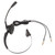 Corded Telephone Headset Noise Cancellation Adjustable Single Ear Customer Service Headphone for Multimedia Teaching