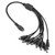 DC 12V 1 Female to 8 Male Power Supply Splitter Cable Adapter Converter for CCTV Camera