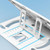 Laptop Holder Silicone PP and ABS Foldable 8 Gears Adjustable Portable Laptop Cooling Stand for Home Working White
