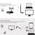 600Mbps Wireless USB WiFi Adapter Dongle 2.4GHz Network LAN Card 802.11b/g/n Standard with 2dBi Detachable Antenna for Desktop Laptop PC Computers