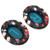 Headphone Ear Pads Soft Protein Leather Memory Foam Replacement Print Ear Cushions for QC35 QC25 QC15 QC2 AE2i AE2W Blue
