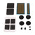 Game Console Protection Kit Stickers Dust Screen Dust Plug Joystick Cap Game Console Skin Protection Set for Steam Deck