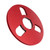 1/4 10.5 Inch Empty Reel 3 Hole Aluminum Alloy Opening Machine Parts Takeup Reel for Nab Reel to Reel Tape Recorder Red
