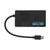 4 Port USB 3.0 Hub 5Gbps Ultra Slim Type C Interface Good Heat Dissipation Portable Data Hub for U Disk Keyboard Mouse Black
