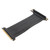 PCIE 4.0 X16 Riser Cable High Speed Flexible Extender Card Extension Port 90 Degree GPU Extension Cable for RTX 4090 Black 30cm / 11.8in