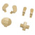 Accessories for Xbox One Elite Series 2 Controller Metal Thumbsticks Replacement Parts Kits Joysticks Paddles Kit Gold
