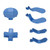 Accessories for Xbox One Elite Series 2 Controller Metal Thumbsticks Replacement Parts Kits Joysticks Paddles Kit Blue