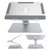 Ergomonic Laptop Stand Aluminum Alloy Adjustable Single Arm Type Computer Stand Lifting Hold