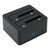 USB C 3.0 to SATA External Hard Drive Dock Support 16TB 5Gbps HDD SSD Cloner for Dual Bay 2.5 3.5 Inch SATA I II III SSD HDD EU Plug  (Not Inclube Hard Disk)