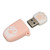 U Disk USB2.0 Hot Swap Cat Paw Shape Cartoon Style Portable Vibration Resistant Flash Drive for Win for OS X Pink 128G