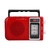 Multifunction Radio with LED Light Speaker Support Memory Card MMC USB FM AM SW