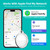 Bluetooth Tracker, Keys Finder and Item Tracker Tags MFI Certification for Car Keys and Phones Bags and More Remote Control Finder Full Global Coverage Phone Finder iOS Compatible 4-Pack