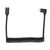 USB C Cable USB C to USB C 14K 60hz 3A Quick Charging 10Gbps 1.2m Helical Spring Design USB C Power CableMale Side Bend to Male Straight Plug
