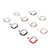 10pcs Watch Case Professional Ultra Thin Tempered Glass Screen Watch Protective Frame for Iwatch Series SE 2022 6 5 4 SE 44mm