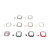 10pcs Watch Case Professional Ultra Thin Tempered Glass Screen Watch Protective Frame for Iwatch Series SE 2022 6 5 4 SE 44mm
